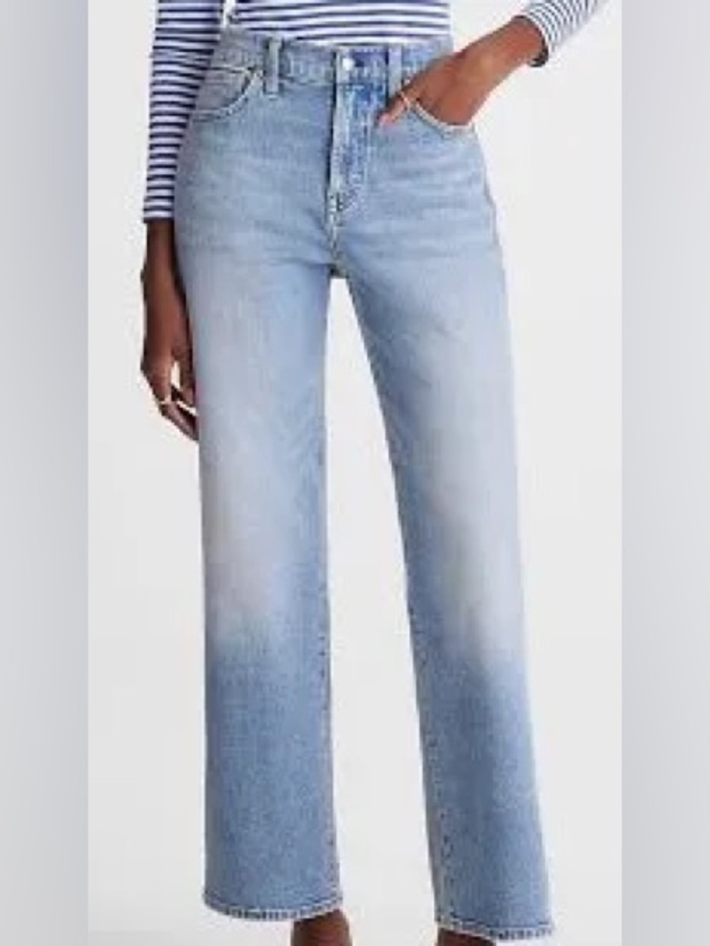 Madewell perfect vintage wide leg crop jeans